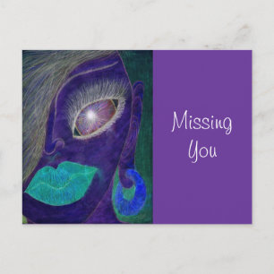 "Missing You" Postcard