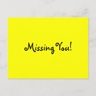 Missing You! postcard