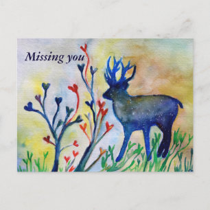 Missing you Postcard