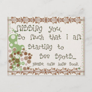 Missing You Postcard