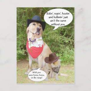 Missing you... postcard