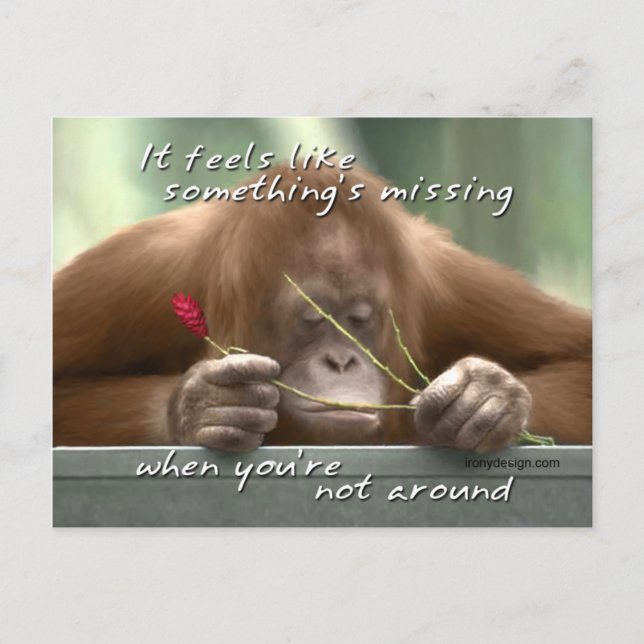 Missing You Postcard (Front)