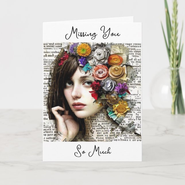 Missing You So Much Card (Front)