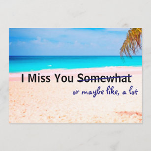Missing You Somewhat - Card