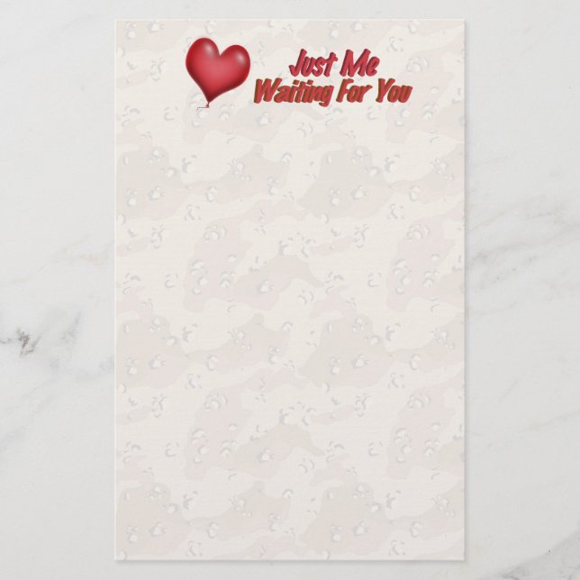 Missing You Stationery (Front)