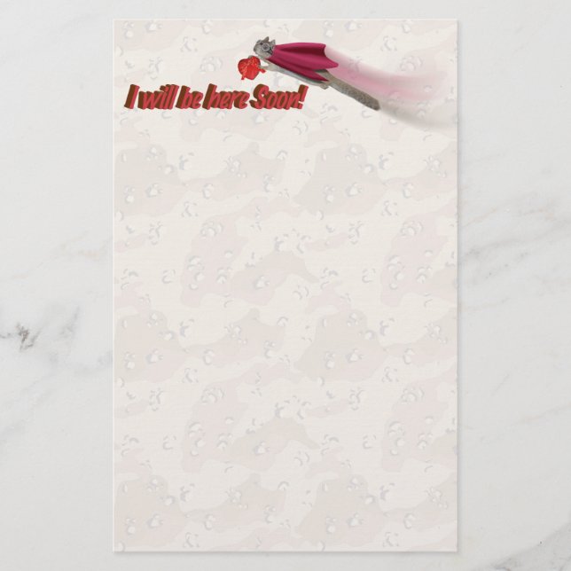 Missing You Stationery (Front)