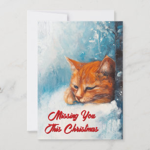 Missing You This Christmas Holiday Card
