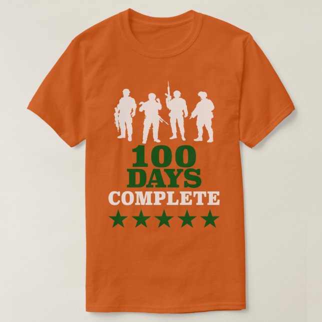 Mission 100 Days Complete T-Shirt (Design Front)
