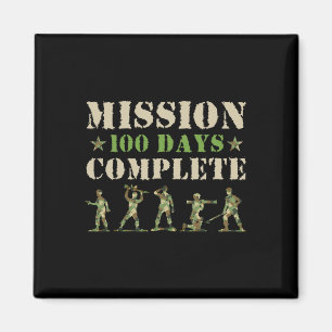 Mission 100 Days Of School Complete Student Boy So Magnet