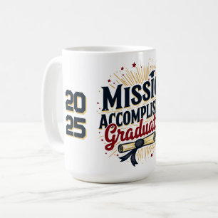 Mission Accomplished Graduate 2025 Mug