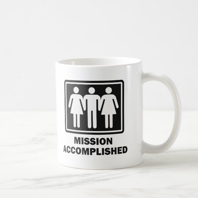 Mission Acomplished Threesome Coffee Mug (Right)