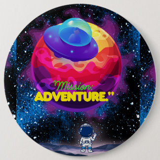 MISSION AND ADVENTURE 6 CM ROUND BADGE