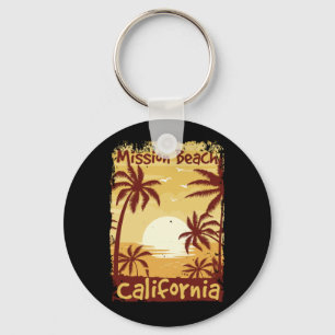 Mission Beach California Key Ring