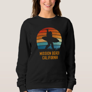 Mission Beach California Sasquatch Souvenir Sweatshirt