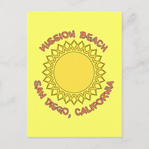 Mission Beach, San Diego, California Postcard