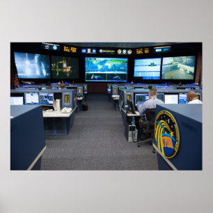 Mission Control Centre (STS-119) Poster