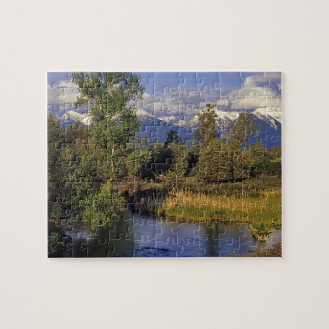 Mission Creek runs through the National Bison Jigsaw Puzzle (Horizontal)