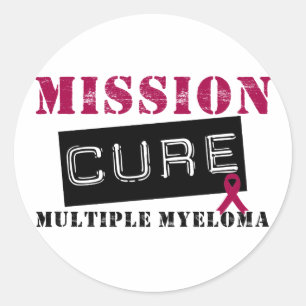 Mission Cure Multiple Myeloma Classic Round Sticker
