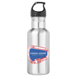 Mission Gorge San Diego Climbing Carabiner 532 Ml Water Bottle
