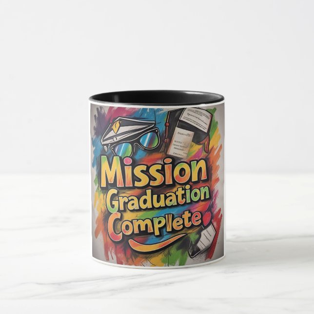 Mission Graduation Complete Splash  Mug (Center)
