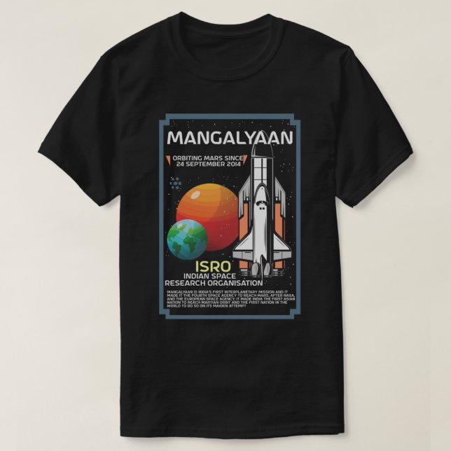 Mission Mars   T-Shirt (Design Front)