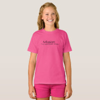 Mission Montessori Black Logo Kids T-Shirt