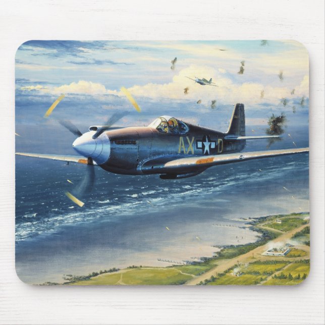 Mission Over Normandy by William S. Phillips Mouse Mat (Front)