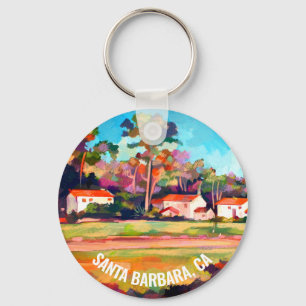 Mission Park Santa Barbara, CA, USA Keychain