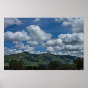 Mission Peak  Hills California Spring Poster