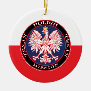 Mission Polish Texan Ceramic Tree Decoration