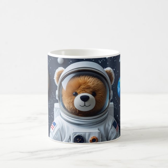 Mission Ready Teddy Astronaut Coffee Mug (Center)