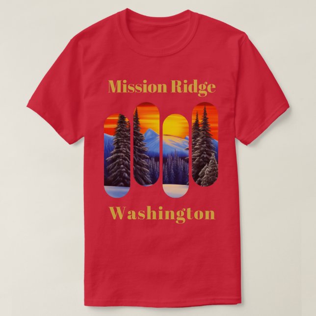 Mission Ridge ski Washington 4 T-Shirt (Design Front)