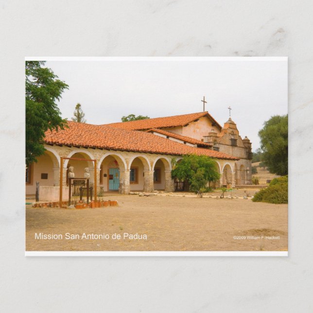Mission San Antonio de Padua California Products Postcard (Front)