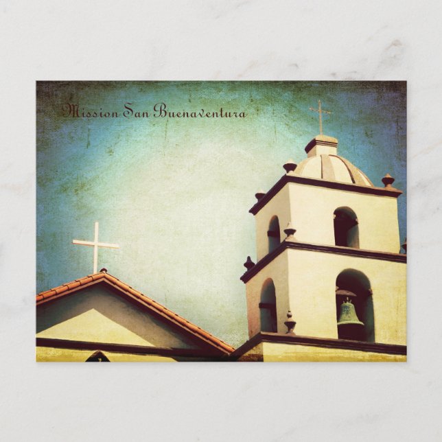 Mission San Buenaventura Postcard (Front)