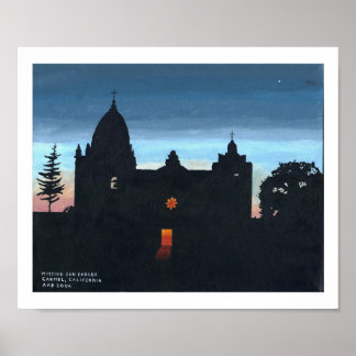 Mission San Carlos, Carmel, California Poster