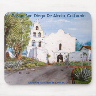 MISSION SAN DIEGO DE ALCALA, CALIFORNIA MOUSE MAT