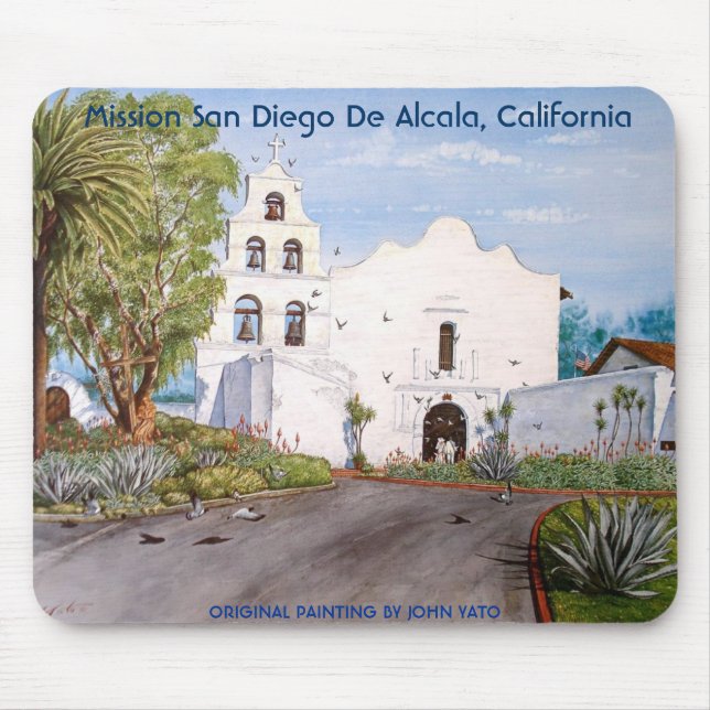 MISSION SAN DIEGO DE ALCALA, CALIFORNIA MOUSE MAT (Front)
