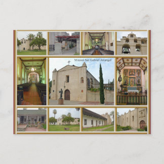Mission San Gabriel Postcard