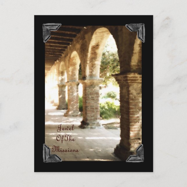 Mission San Juan Capistrano Arches Postcard (Front)