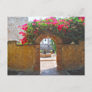 Mission San Juan Capistrano Courtyard Archway Postcard