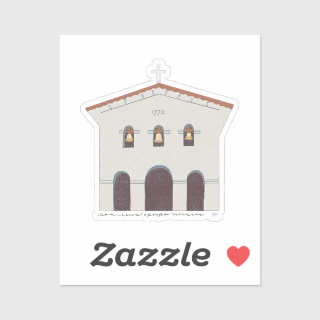 Mission San Luis Obispo de Tolosa Sticker (Sheet)