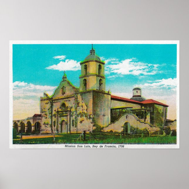 Mission San Luis, Rey de FranciaOceanside, CA Poster (Front)