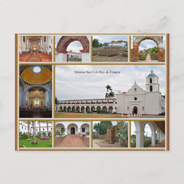 Mission San Luis Rey Postcard (Front)