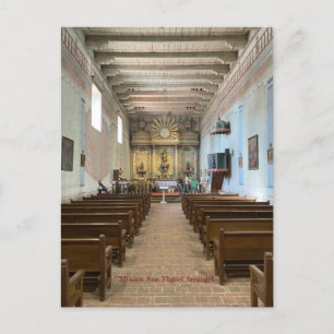 Mission San Miguel Arcángel, Colour Postcard