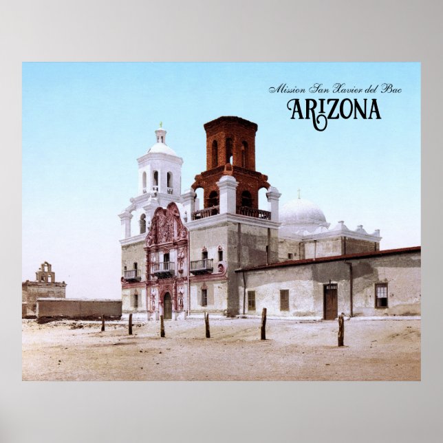 Mission San Xavier del Bac, Arizona Poster (Front)