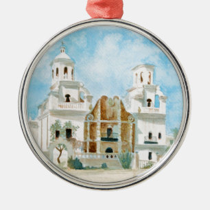 Mission San Xavier del Bac Metal Tree Decoration