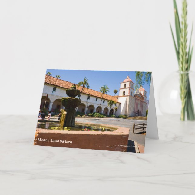 Mission Santa Barbara California Products Card (Front)