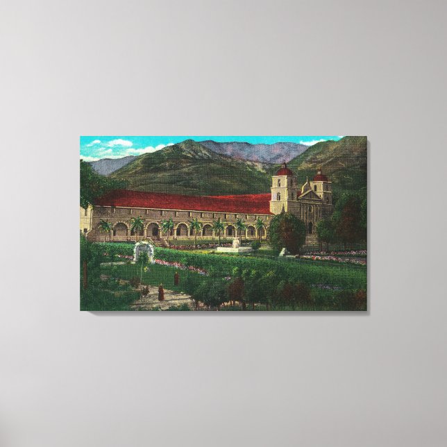 Mission Santa Barbara Canvas Print (Front)