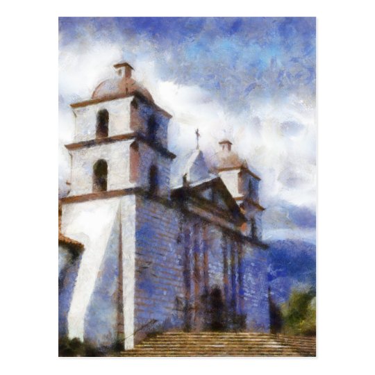 Mission Santa Barbara Postcard