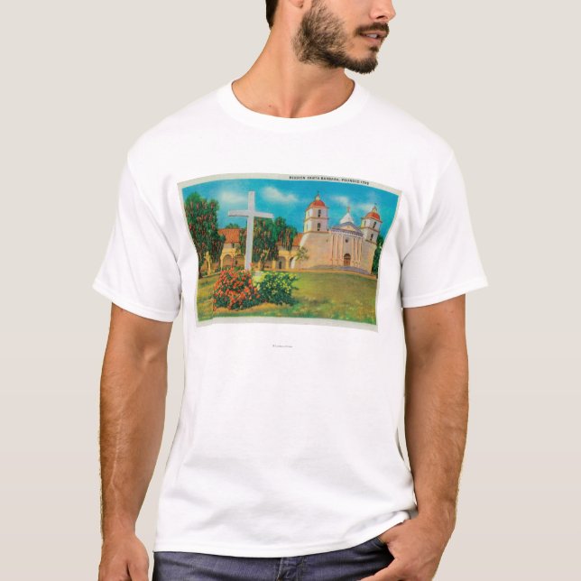 Mission Santa Barbara View T-Shirt (Front)